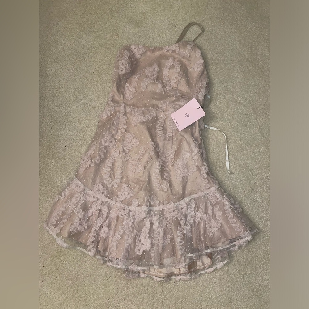 Hello Molly Pink Ruffled Tiered Sundress